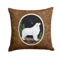 Starry Night Great Pyrenees Decorative Throw Pillow 14x14 Indoor Outdoor Accent Cushion, Fabric Cover with Insert for Sofa, Bed, Porch & Living Room