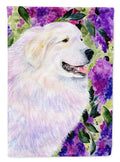 Great Pyrenees House Flag 28x40 Porch Sleeve Pole Decorative Outside Yard Banner Artwork Wall Hanging, Polyester