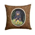 Starry Night Rottweiler Decorative Throw Pillow 14x14 Indoor Outdoor Accent Cushion, Fabric Cover with Insert for Sofa, Bed, Porch & Living Room