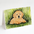 Golden Retriever Greeting Cards Pack of 8 Blank Cards with Envelopes Whimsical A7 Size 5x7