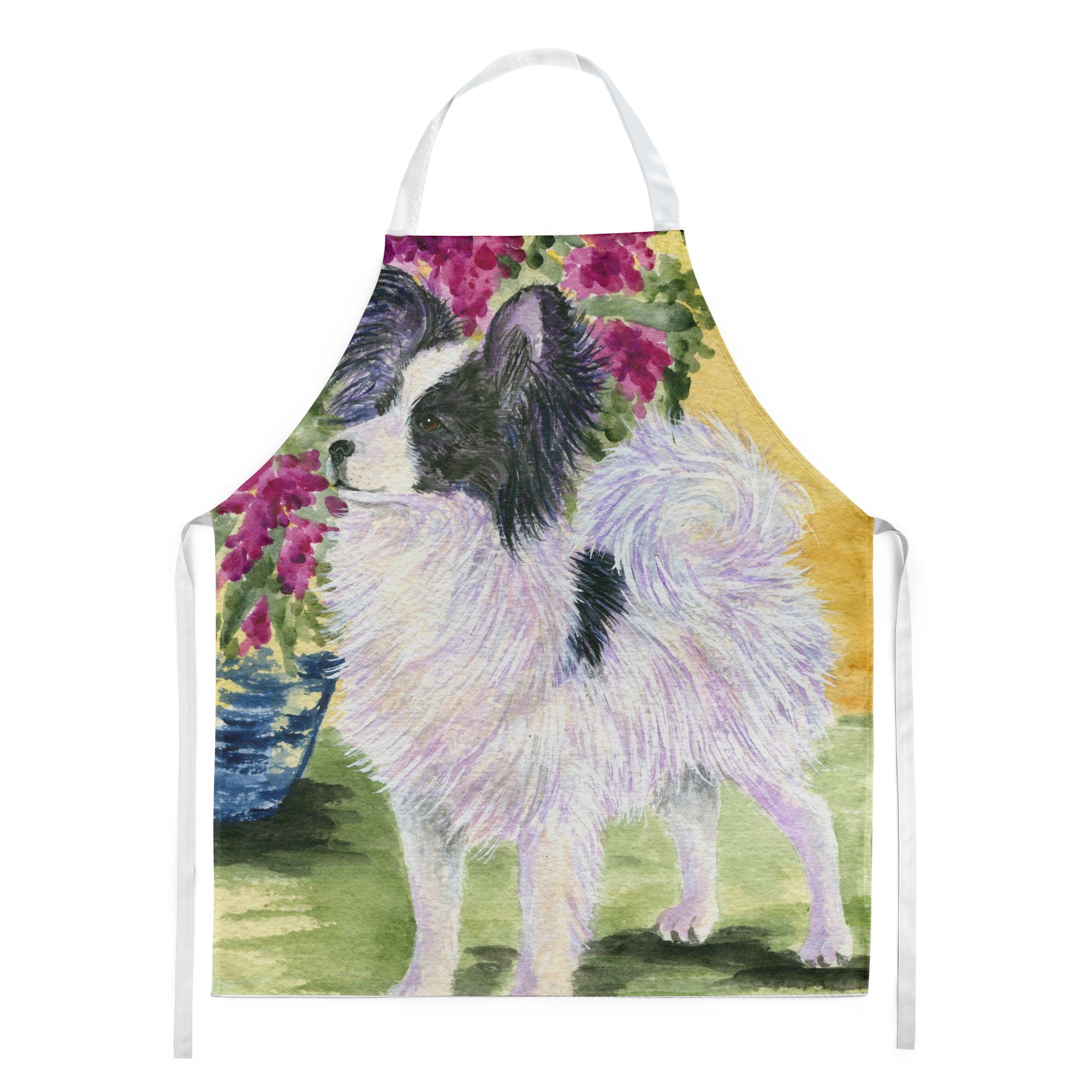 Papillon Apron Cooking Kitchen Server Baking Crafts Gardening for Adult Women Men, Unisex, Large, Multicolor