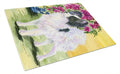 Papillon Cutting Board Tempered Glass Kitchen Cutting Surface, Heat Resistant Chopping, Non-Slip Feet, Food Prep & Serving