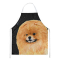 Starry Night Pomeranian Apron Cooking Kitchen Server Baking Crafts Gardening for Adult Women Men, Unisex, Large, Multicolor