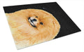 Starry Night Pomeranian Cutting Board Tempered Glass Kitchen Cutting Surface, Heat Resistant Chopping, Non-Slip Feet, Food Prep & Serving