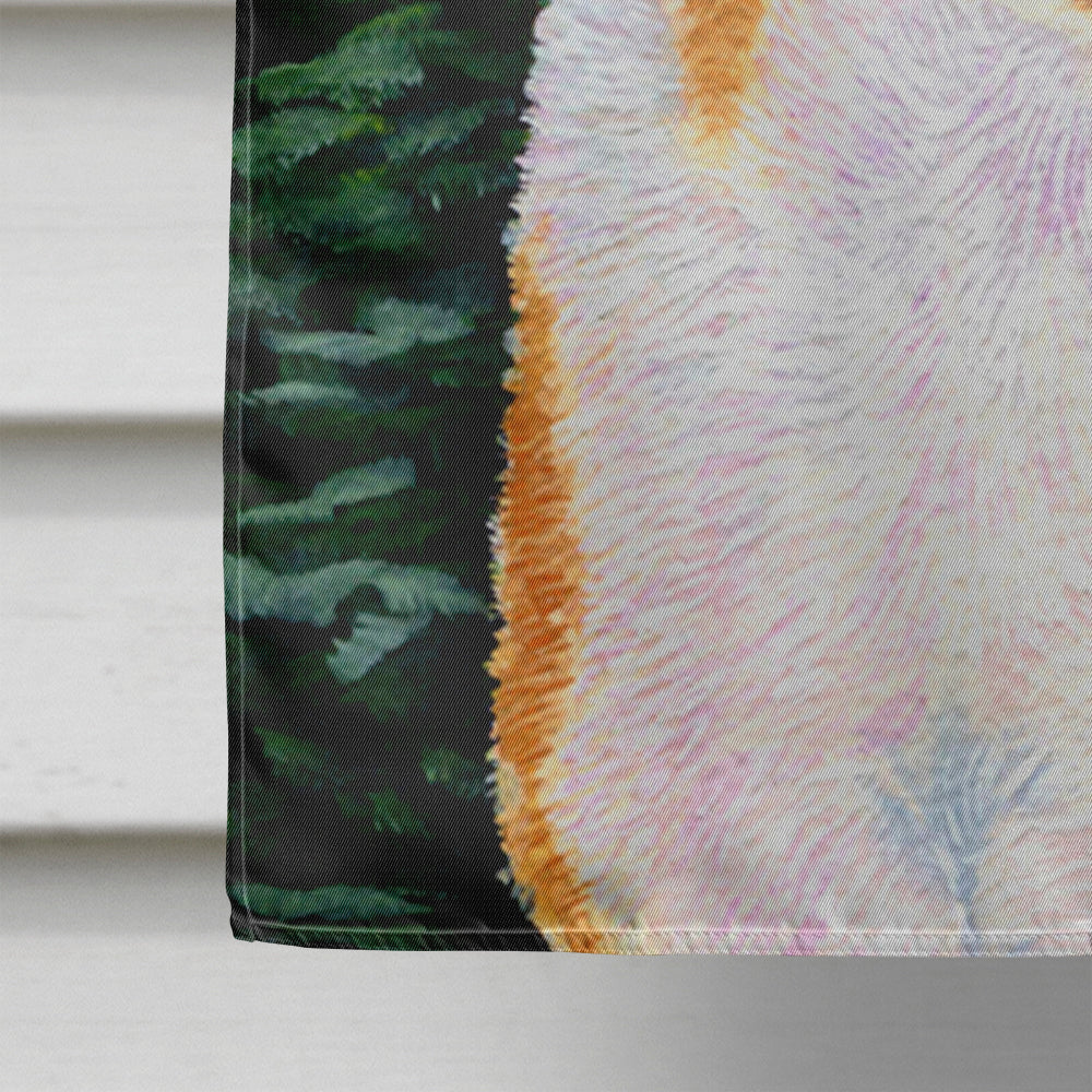 Starry Night Collie Smooth House Flag 28x40 Porch Sleeve Pole Decorative Outside Yard Banner Artwork Wall Hanging, Polyester