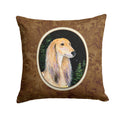 Starry Night Saluki Decorative Throw Pillow 14x14 Indoor Outdoor Accent Cushion, Fabric Cover with Insert for Sofa, Bed, Porch & Living Room