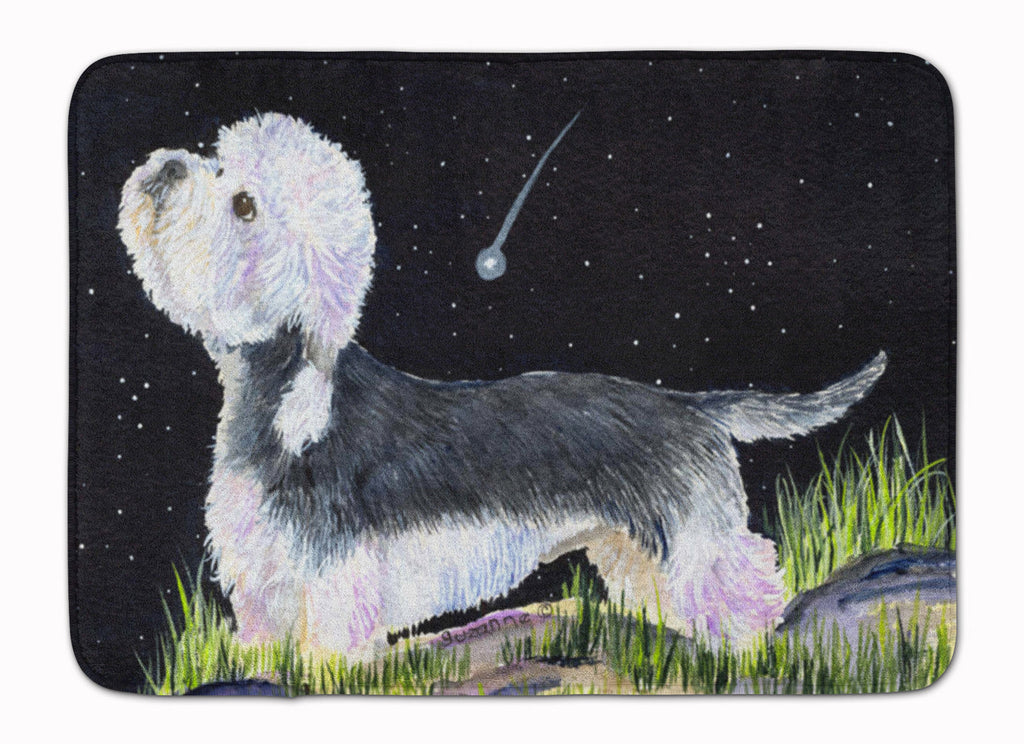 Starry Night Dandie Dinmont Terrier Memory Foam Kitchen Mat Machine Washable Anti-Fatigue Cushion Comfort Bath or Kitchen Rug