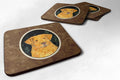 Starry Night Chesapeake Bay Retriever Foam Coasters Set of 4 Cup Coasters for Indoor Outdoor, Tabletop Protection, Anti Slip, Mouse pad Material
