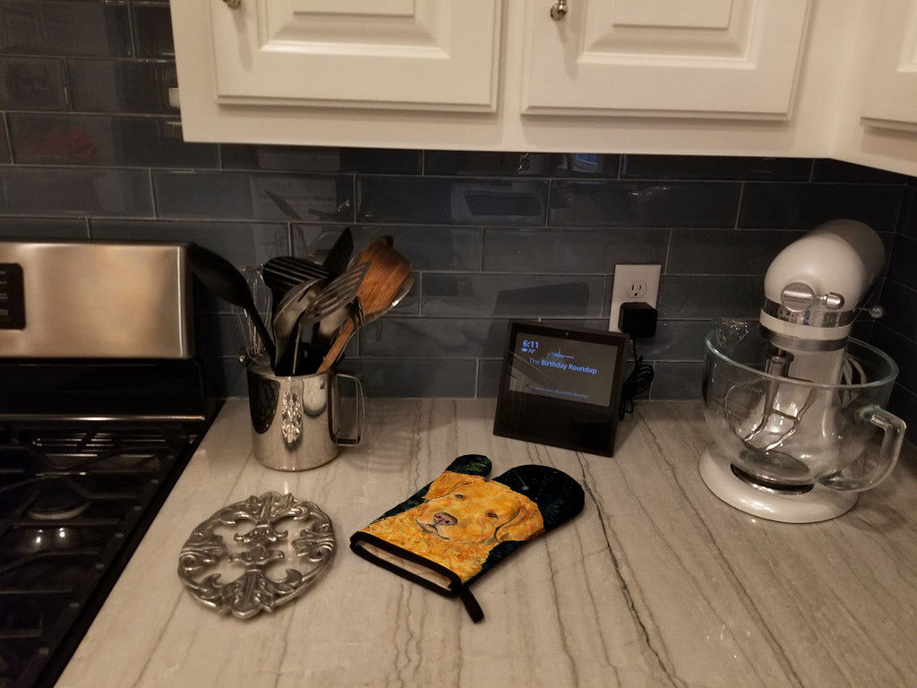 Starry Night Chesapeake Bay Retriever Oven Mitt Heat Resistant Thick Oven Mitt for Hot Pans and Oven, Kitchen Mitt Protect Hands, Cooking Baking Glove