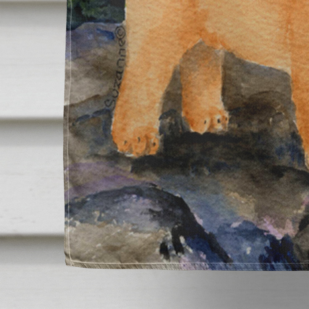 Starry Night Chow Chow House Flag 28x40 Porch Sleeve Pole Decorative Outside Yard Banner Artwork Wall Hanging, Polyester