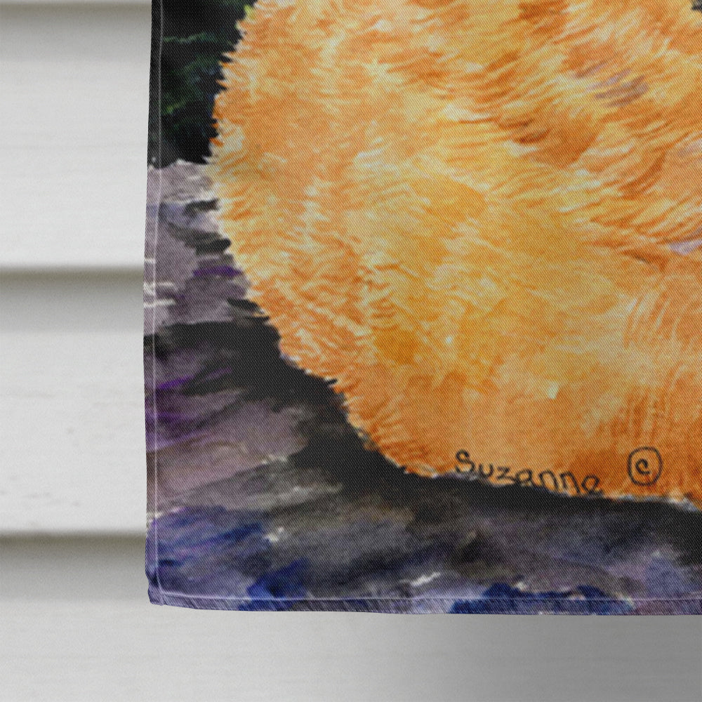 Starry Night Chow Chow House Flag 28x40 Porch Sleeve Pole Decorative Outside Yard Banner Artwork Wall Hanging, Polyester