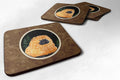 Starry Night Chow Chow Foam Coasters Set of 4 Cup Coasters for Indoor Outdoor, Tabletop Protection, Anti Slip, Mouse pad Material