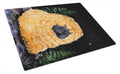 Starry Night Chow Chow Cutting Board Tempered Glass Kitchen Cutting Surface, Heat Resistant Chopping, Non-Slip Feet, Food Prep & Serving