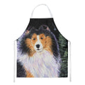 Starry Night Collie Apron Cooking Kitchen Server Baking Crafts Gardening for Adult Women Men, Unisex, Large, Multicolor