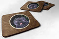 Starry Night Cairn Terrier Foam Coasters Set of 4 Cup Coasters for Indoor Outdoor, Tabletop Protection, Anti Slip, Mouse pad Material