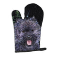 Starry Night Cairn Terrier Oven Mitt Heat Resistant Thick Oven Mitt for Hot Pans and Oven, Kitchen Mitt Protect Hands, Cooking Baking Glove