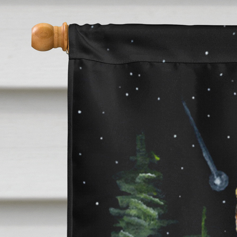 Starry Night Ibizan Hound House Flag 28x40 Porch Sleeve Pole Decorative Outside Yard Banner Artwork Wall Hanging, Polyester