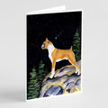 Starry Night Boxer Greeting Cards Pack of 8 Blank Cards with Envelopes Whimsical A7 Size 5x7