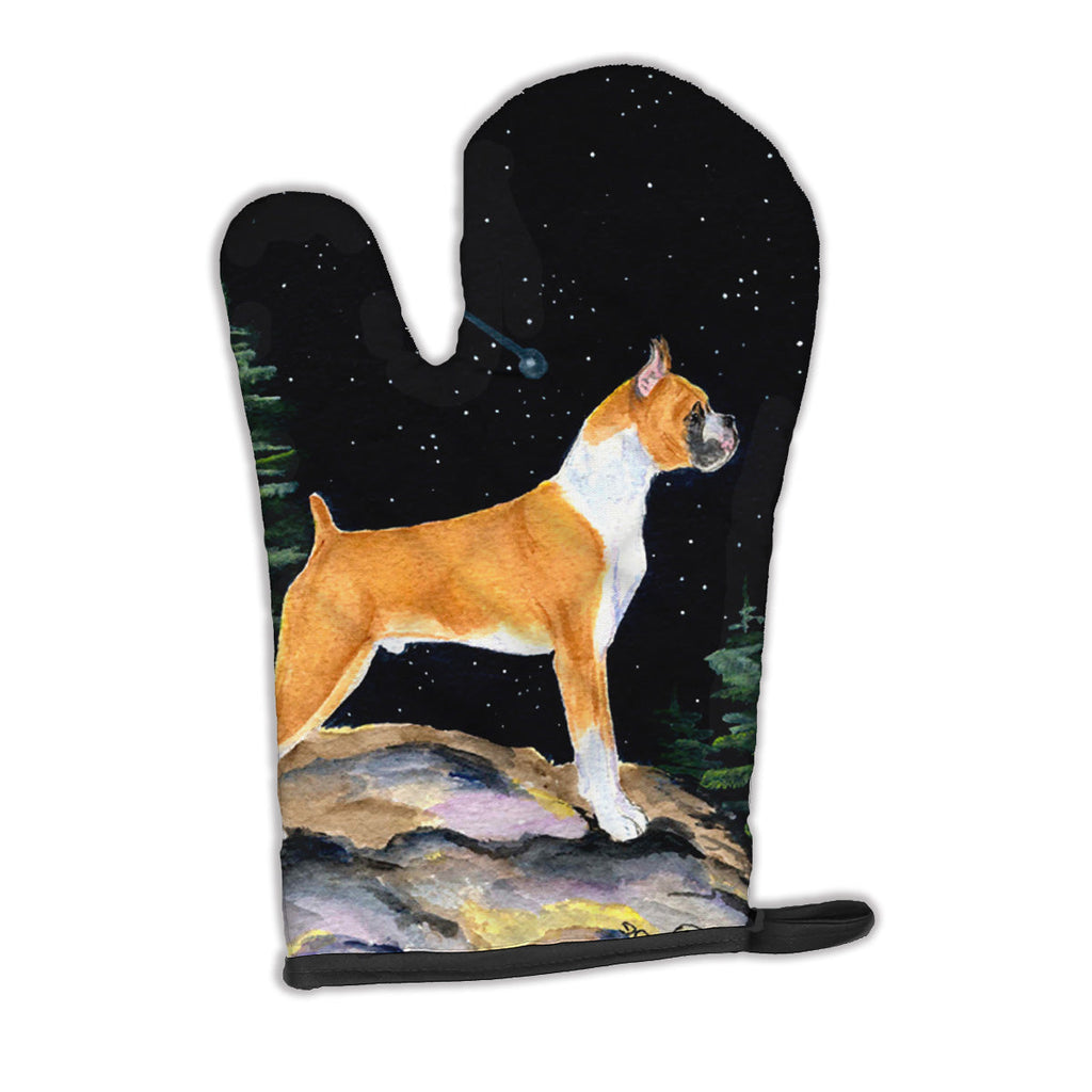 Starry Night Boxer Oven Mitt Heat Resistant Thick Oven Mitt for Hot Pans and Oven, Kitchen Mitt Protect Hands, Cooking Baking Glove