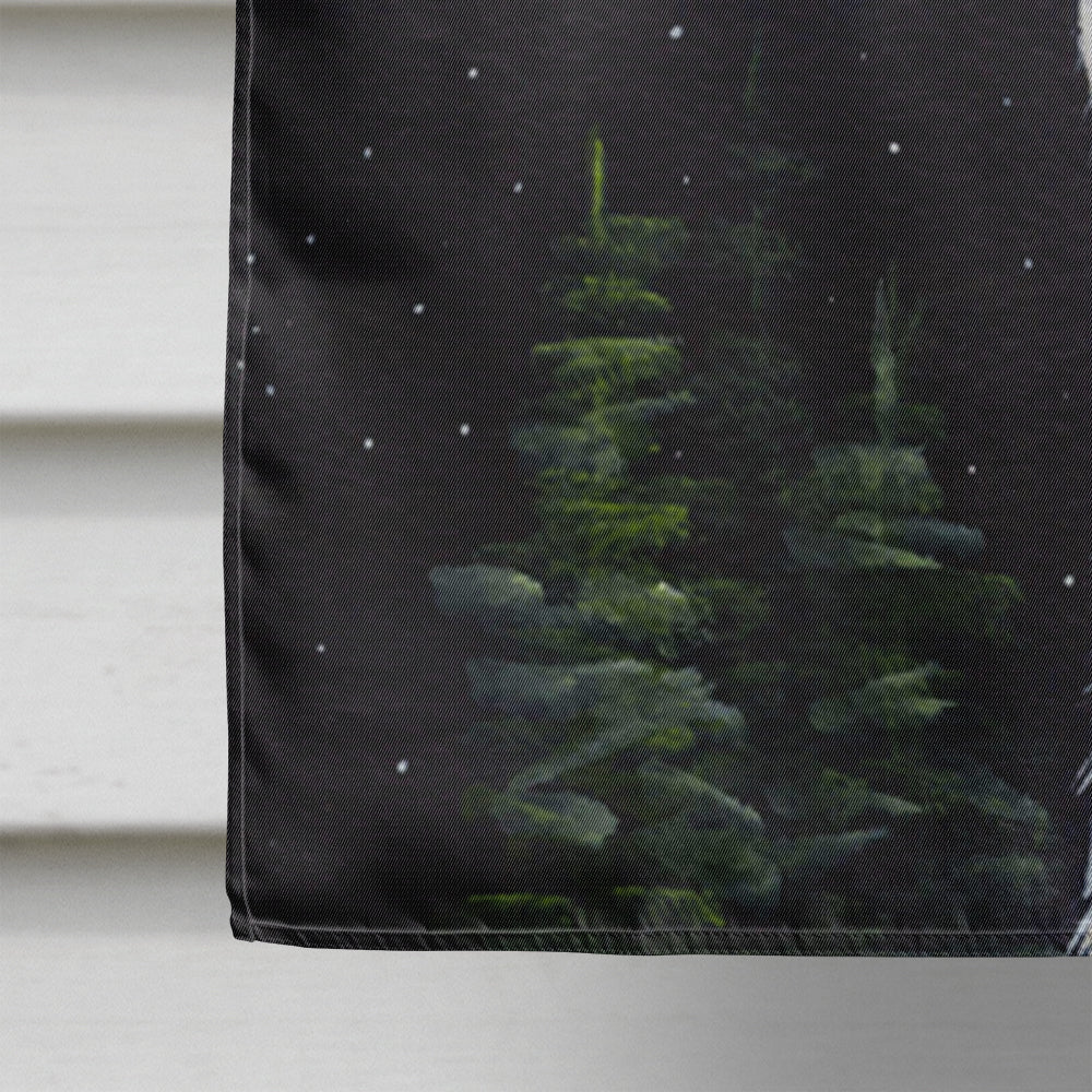 Starry Night Ibizan Hound House Flag 28x40 Porch Sleeve Pole Decorative Outside Yard Banner Artwork Wall Hanging, Polyester