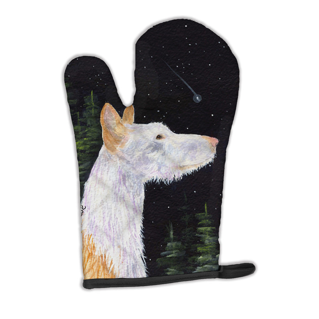Starry Night Ibizan Hound Oven Mitt Heat Resistant Thick Oven Mitt for Hot Pans and Oven, Kitchen Mitt Protect Hands, Cooking Baking Glove