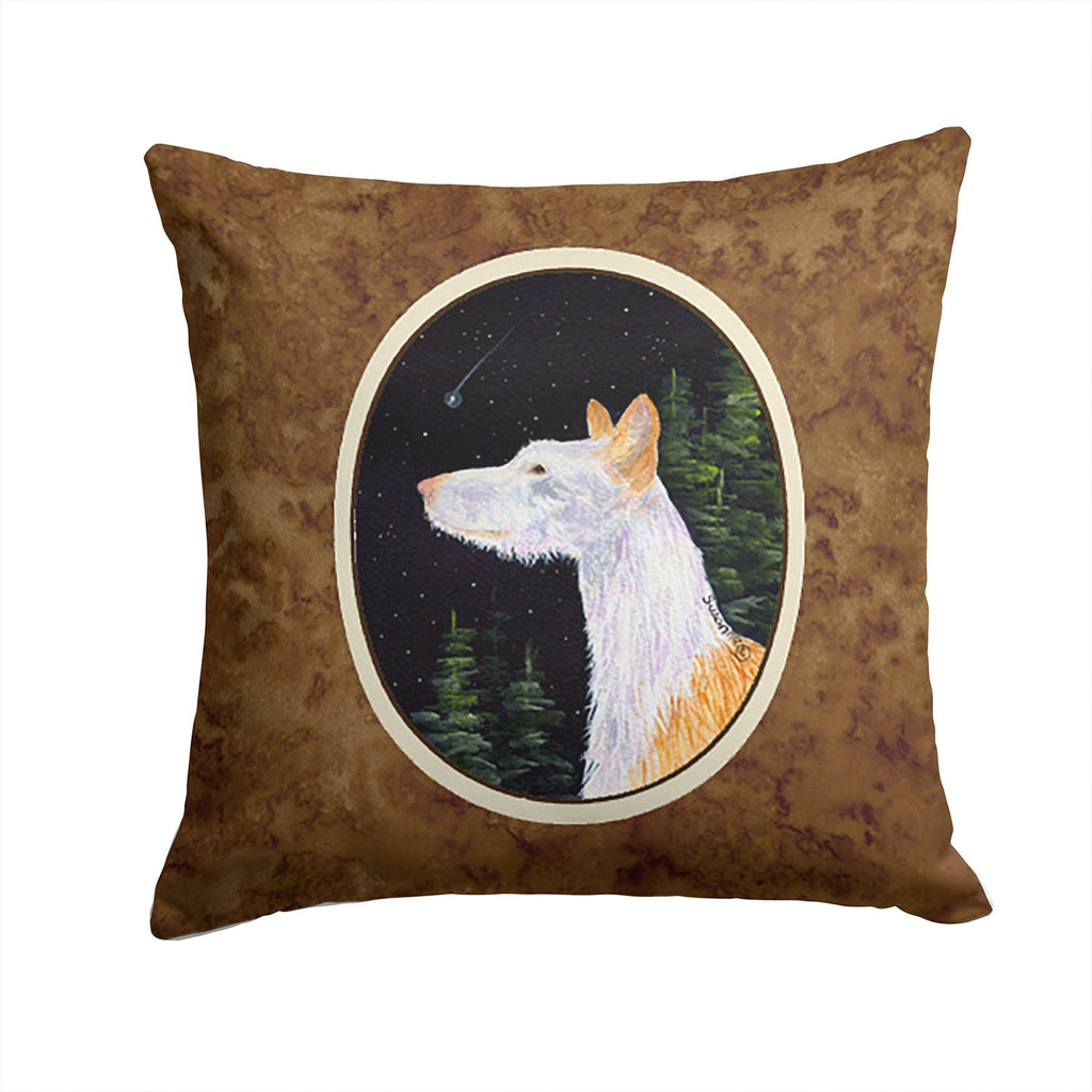 Starry Night Ibizan Hound Decorative Throw Pillow 14x14 Indoor Outdoor Accent Cushion, Fabric Cover with Insert for Sofa, Bed, Porch & Living Room