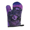 Starry Night Pomeranian Oven Mitt Heat Resistant Thick Oven Mitt for Hot Pans and Oven, Kitchen Mitt Protect Hands, Cooking Baking Glove