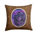 Starry Night Pomeranian Decorative Throw Pillow 14x14 Indoor Outdoor Accent Cushion, Fabric Cover with Insert for Sofa, Bed, Porch & Living Room