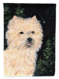 Starry Night Cairn Terrier House Flag 28x40 Porch Sleeve Pole Decorative Outside Yard Banner Artwork Wall Hanging, Polyester