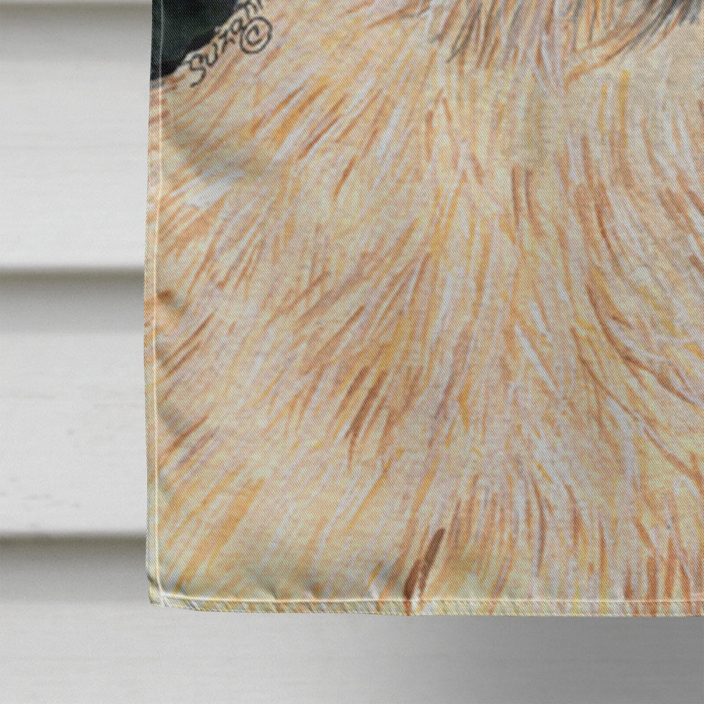 Starry Night Cairn Terrier House Flag 28x40 Porch Sleeve Pole Decorative Outside Yard Banner Artwork Wall Hanging, Polyester