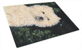 Starry Night Cairn Terrier Cutting Board Tempered Glass Kitchen Cutting Surface, Heat Resistant Chopping, Non-Slip Feet, Food Prep & Serving