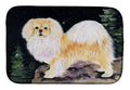 Starry Night Tibetan Spaniel Dish Drying Mat Absorbent Dish Drying Mat Pad for Kitchen Counter Dish Drainer Mat for Countertop, 14 x 21", Multicolor