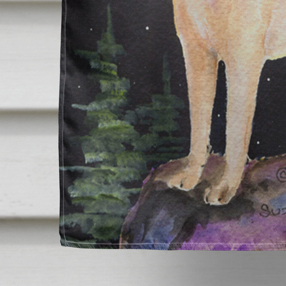 Starry Night Anatolian Shepherd House Flag 28x40 Porch Sleeve Pole Decorative Outside Yard Banner Artwork Wall Hanging, Polyester