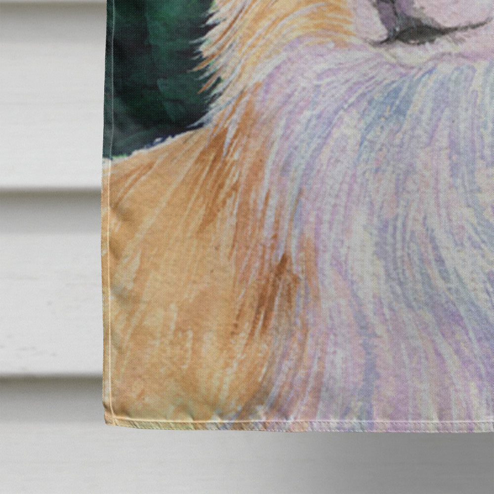 Starry Night Chihuahua House Flag 28x40 Porch Sleeve Pole Decorative Outside Yard Banner Artwork Wall Hanging, Polyester