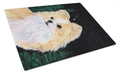 Starry Night Chihuahua Cutting Board Tempered Glass Kitchen Cutting Surface, Heat Resistant Chopping, Non-Slip Feet, Food Prep & Serving