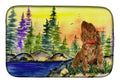 American Water Spaniel Dish Drying Mat Absorbent Dish Drying Mat Pad for Kitchen Counter Dish Drainer Mat for Countertop, 14 x 21", Multicolor
