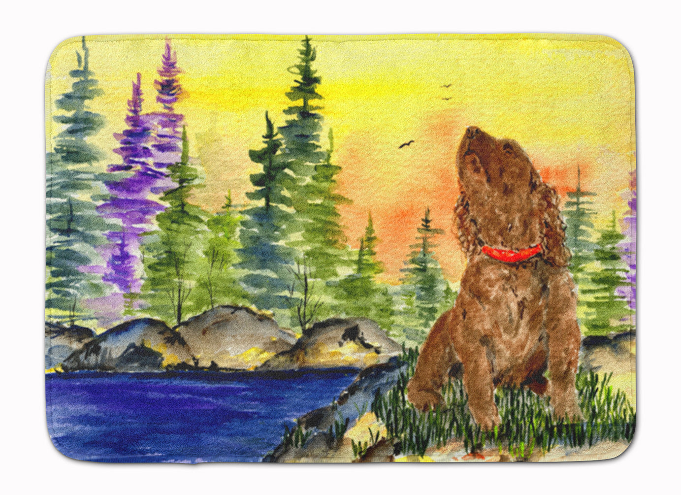 American Water Spaniel Memory Foam Kitchen Mat Machine Washable Anti-Fatigue Cushion Comfort Bath or Kitchen Rug