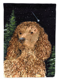 American Water Spaniel House Flag 28x40 Porch Sleeve Pole Decorative Outside Yard Banner Artwork Wall Hanging, Polyester