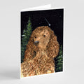 American Water Spaniel Greeting Cards Pack of 8 Blank Cards with Envelopes Whimsical A7 Size 5x7