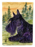 Scottish Terrier House Flag 28x40 Porch Sleeve Pole Decorative Outside Yard Banner Artwork Wall Hanging, Polyester
