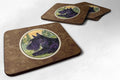 Scottish Terrier Foam Coasters Set of 4 Cup Coasters for Indoor Outdoor, Tabletop Protection, Anti Slip, Mouse pad Material