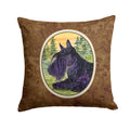 Scottish Terrier Decorative Throw Pillow 14x14 Indoor Outdoor Accent Cushion, Fabric Cover with Insert for Sofa, Bed, Porch & Living Room