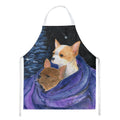 Starry Night Chihuahua Apron Cooking Kitchen Server Baking Crafts Gardening for Adult Women Men, Unisex, Large, Multicolor