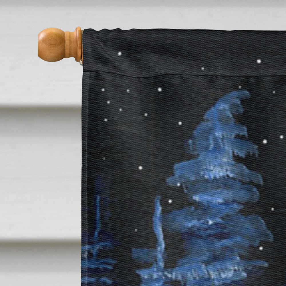 Starry Night Chihuahua House Flag 28x40 Porch Sleeve Pole Decorative Outside Yard Banner Artwork Wall Hanging, Polyester