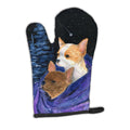 Starry Night Chihuahua Oven Mitt Heat Resistant Thick Oven Mitt for Hot Pans and Oven, Kitchen Mitt Protect Hands, Cooking Baking Glove