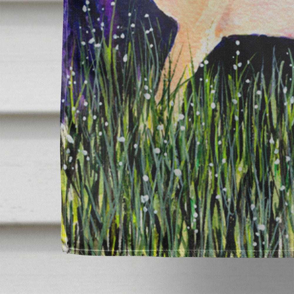 Starry Night Chihuahua House Flag 28x40 Porch Sleeve Pole Decorative Outside Yard Banner Artwork Wall Hanging, Polyester