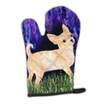 Starry Night Chihuahua Oven Mitt Heat Resistant Thick Oven Mitt for Hot Pans and Oven, Kitchen Mitt Protect Hands, Cooking Baking Glove