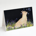 Starry Night Chihuahua Greeting Cards Pack of 8 Blank Cards with Envelopes Whimsical A7 Size 5x7