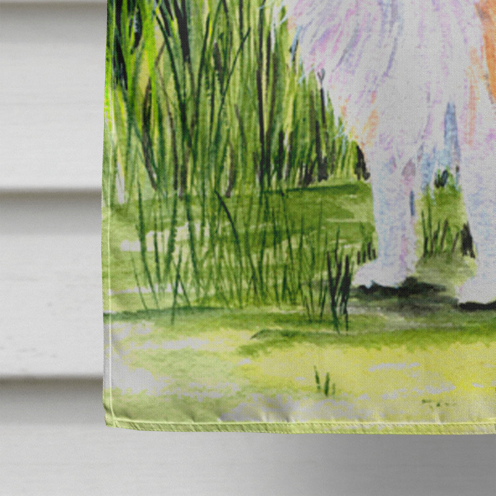 Starry Night Chihuahua House Flag 28x40 Porch Sleeve Pole Decorative Outside Yard Banner Artwork Wall Hanging, Polyester