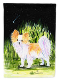 Starry Night Chihuahua House Flag 28x40 Porch Sleeve Pole Decorative Outside Yard Banner Artwork Wall Hanging, Polyester